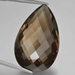 Cuarzo ahumado marrón natural de 50,44 ct, en forma de pera, VVS