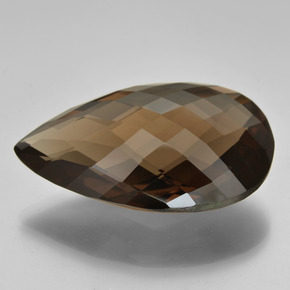 Cuarzo ahumado marrón natural de 50,44 ct, en forma de pera, VVS