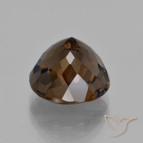 cuarzo ahumado Marrón sombra natural de 6.10 ct, Redondo, VS