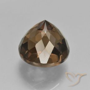 cuarzo ahumado Azul oscuro natural de 8.25 ct, Redondo, VVS-VS