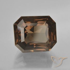 cuarzo ahumado Marrón sombra natural de 8.66 ct, Corte Octágono / Esmeralda, VVS-VS