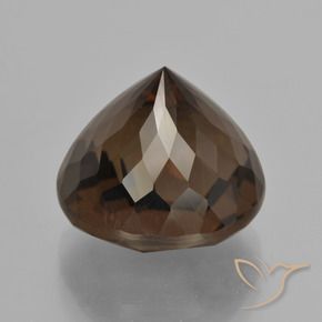 cuarzo ahumado Marrón sombra natural de 10.25 ct, Redondo, VVS-VS