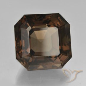 cuarzo ahumado Marrón medio natural de 12.31 ct, Corte Octágono / Esmeralda, VVS