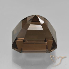 cuarzo ahumado Marrón medio natural de 12.31 ct, Corte Octágono / Esmeralda, VVS