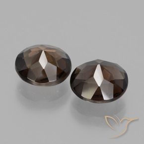 Gemas de cuarzo ahumado Azul oscuro natural de 3.02 ct, Redondo, VS