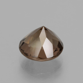 Cuarzo ahumado marrón natural de 1,98 ct, corte redondo, VS