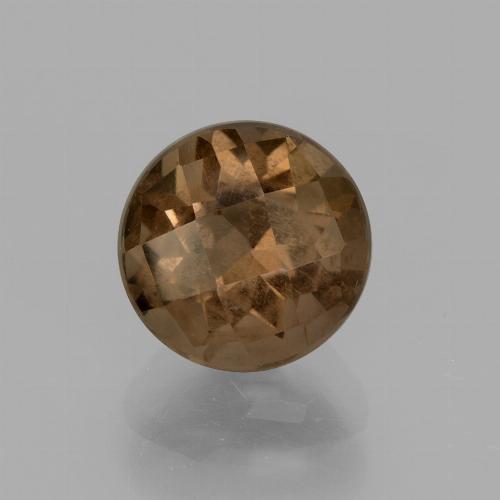 Cuarzo Ahumado Marrón cálido natural de 1.98 ct, Corte Redondo, VS