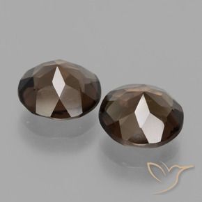 Gemas de cuarzo ahumado Marrón nogal natural de 2.80 ct, Redondo, VS