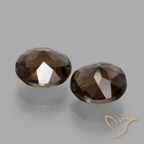 Gemas de cuarzo ahumado Marrón nogal natural de 3.16 ct, Redondo, VS