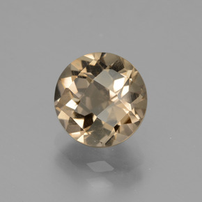 Cuarzo Ahumado Marrón natural de 1.96 ct, Corte Redondo, VS