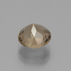 Cuarzo Ahumado Marrón natural de 1.96 ct, Corte Redondo, VS