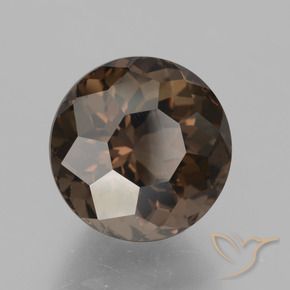 cuarzo ahumado Marrón sombra natural de 5.57 ct, Redondo, VVS