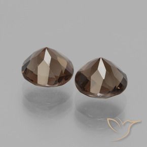 Gemas de cuarzo ahumado Marrón sombra natural de 4.00 ct, Redondo, VVS-VS