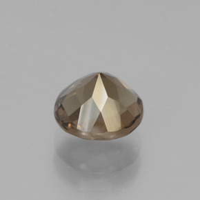 Cuarzo Ahumado Marrón natural de 1.89 ct, Corte Redondo, VS