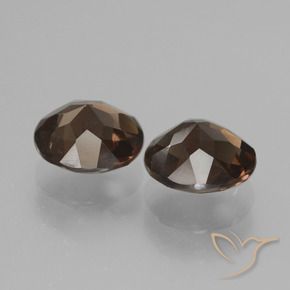 Gemas de cuarzo ahumado Marrón sombra natural de 3.01 ct, Redondo, VS