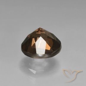 cuarzo ahumado Marrón natural de 1.62 ct, Redondo, VVS-VS
