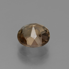 Cuarzo Ahumado Marrón cálido natural de 1.44 ct, Corte Redondo, VVS-VS