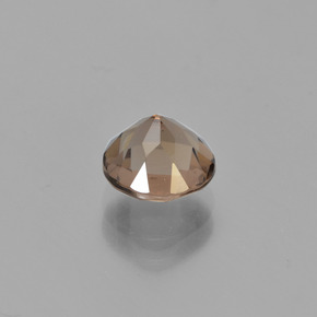 Cuarzo ahumado marrón natural de 1,78 ct, corte redondo, VVS-VS