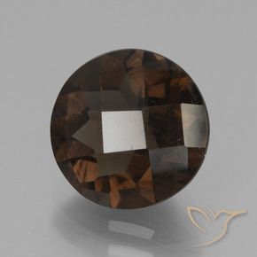 cuarzo ahumado Marrón sombra natural de 2.84 ct, Redondo, VS-SI