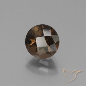 cuarzo ahumado Marrón jengibre natural de 1.70 ct, Redondo, VS