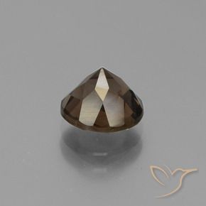 cuarzo ahumado Marrón jengibre natural de 1.70 ct, Redondo, VS
