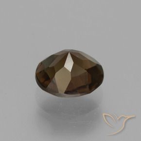 cuarzo ahumado Marrón medio natural de 1.49 ct, Redondo, VVS-VS