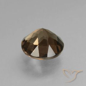 cuarzo ahumado Marrón medio natural de 1.57 ct, Redondo, VVS-VS