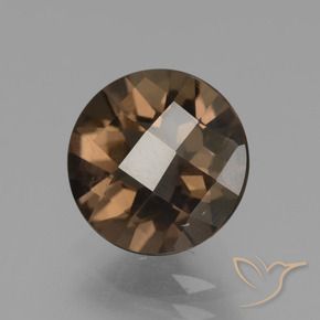 cuarzo ahumado Marrón sombra natural de 2.29 ct, Redondo, VS