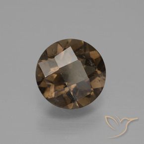 cuarzo ahumado Marrón jengibre natural de 1.43 ct, Redondo, VS-SI