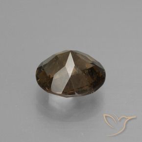 cuarzo ahumado Marrón jengibre natural de 1.43 ct, Redondo, VS-SI