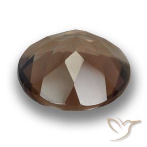 cuarzo ahumado Marrón oscuro natural de 9.60 ct, Redondo, VVS