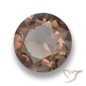 cuarzo ahumado Marrón nogal natural de 5.18 ct, Redondo, VVS-VS