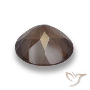 cuarzo ahumado Marrón chocolate natural de 4.78 ct, Redondo, VVS-VS
