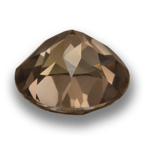 Cuarzo ahumado marrón natural de 14,03 ct, corte redondo, VVS-VS