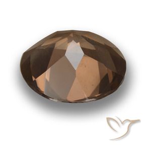 cuarzo ahumado Marrón nogal natural de 9.60 ct, Redondo, VVS