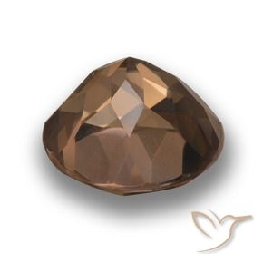 cuarzo ahumado Marrón nogal natural de 4.87 ct, Redondo, VVS