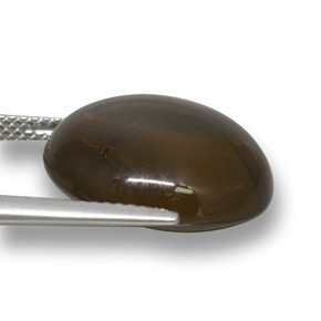 Cuarzo Ahumado Marrón sombra natural de 15.68 ct, Corte Redondo, Transparente