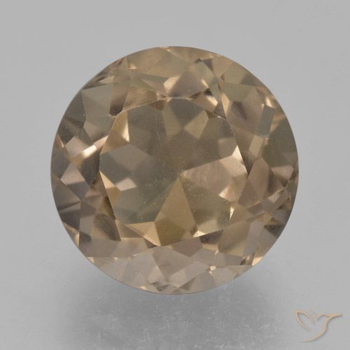 4.42ct Natural Marrón cálido cuarzo ahumado, Redondo, VVS-VS
