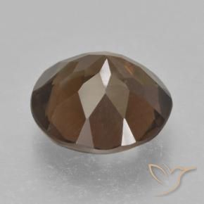 cuarzo ahumado Marrón nogal natural de 4.15 ct, Redondo, VVS-VS
