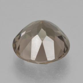 Cuarzo ahumado marrón natural de 4,65 ct, corte redondo, VVS-VS