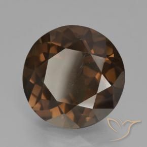 cuarzo ahumado Marrón rojizo natural de 8.98 ct, Redondo, VS