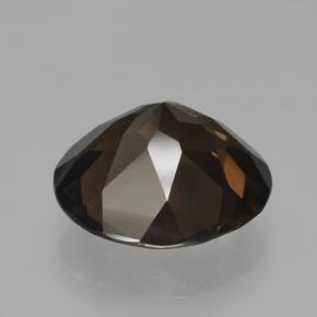 Cuarzo ahumado marrón natural de 10,02 ct, corte redondo, VVS-VS
