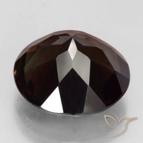cuarzo ahumado Marrón chocolate natural de 11.83 ct, Redondo, VVS