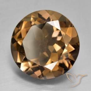 cuarzo ahumado Marrón medio natural de 8.71 ct, Redondo, VVS-VS
