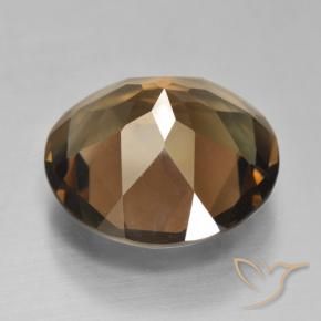 cuarzo ahumado Marrón medio natural de 8.71 ct, Redondo, VVS-VS