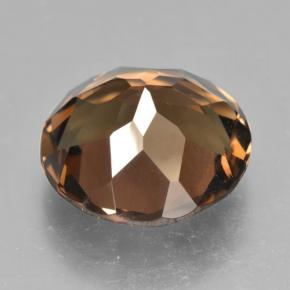 Cuarzo ahumado marrón natural de 9,03 ct, corte redondo, VVS-VS