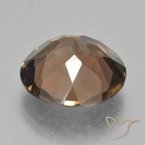 cuarzo ahumado Marrón cálido natural de 8.88 ct, Redondo, VS