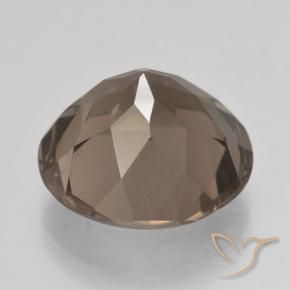 cuarzo ahumado Marrón cálido natural de 10.61 ct, Redondo, VS