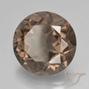 cuarzo ahumado Marrón medio natural de 9.72 ct, Redondo, VS