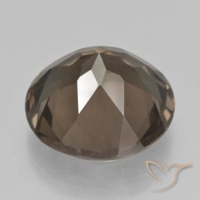 cuarzo ahumado Marrón nogal natural de 12.06 ct, Redondo, VVS-VS